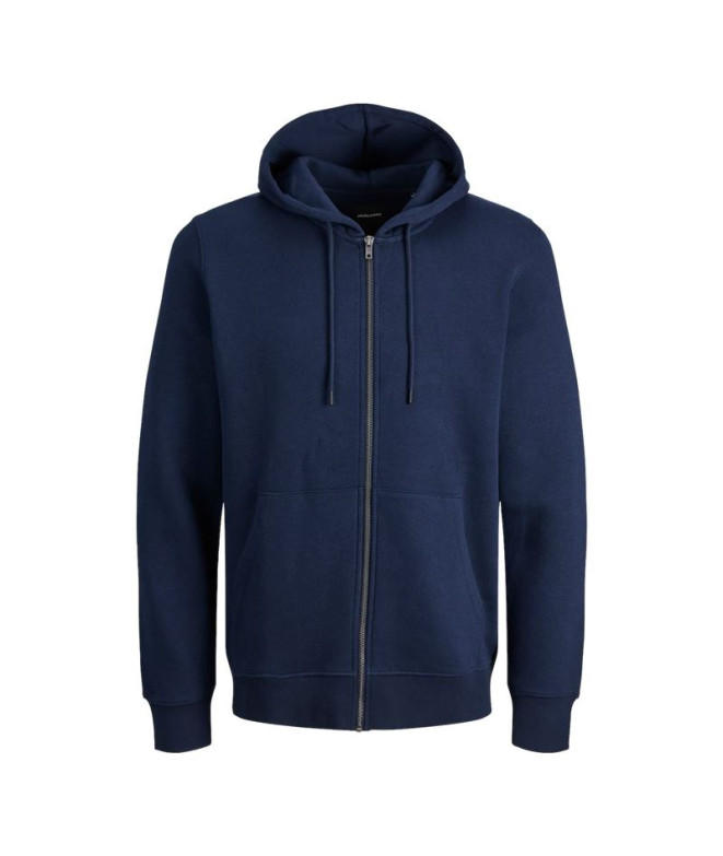 Sweat Homme Jack and Jones Jjedley Zip Navy Blazer