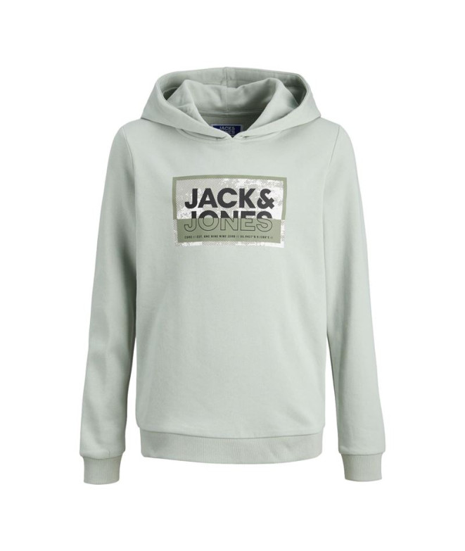 Sudadera Jack and Jones Jcologan Print Infantil Aqua Gray