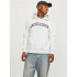 Sudadera Jack and Jones Jjecaleb Varsity Hombre White Melange