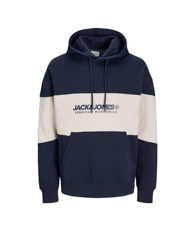 Moletom Jack and Jones Jjelegacy Blocking Navy Blazer Homem