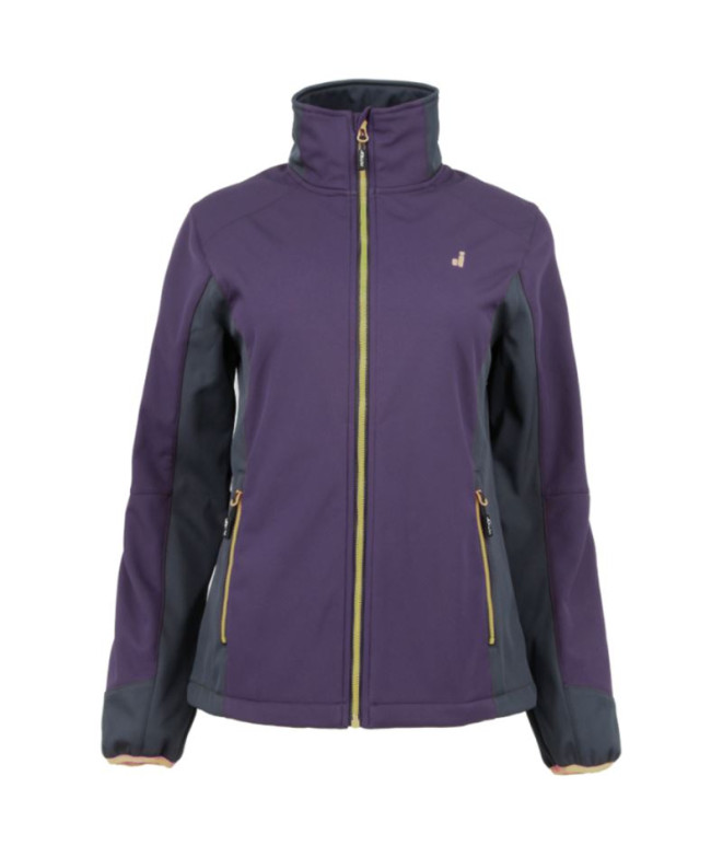 Corta-vento e jaquetas softshell Montanha Joluvi Mulher de Markha Dark Plum/Anthracite