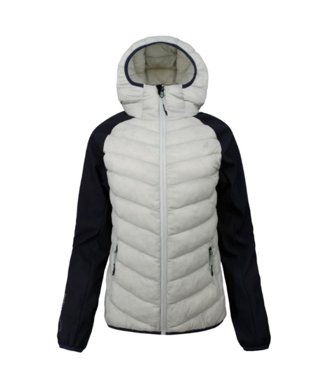 Veste Montagne Joluvi de Hybrid Corno Grey Pearl Anthracite Femme