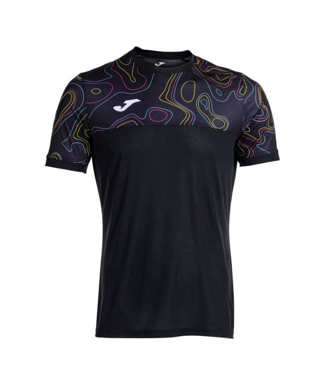 T-shirt Tennis Joma de Tournament Capsule Black Homme