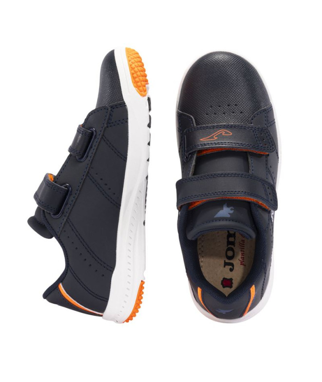 Zapatillas W.Play 2453 Infantil Marino/Naranja