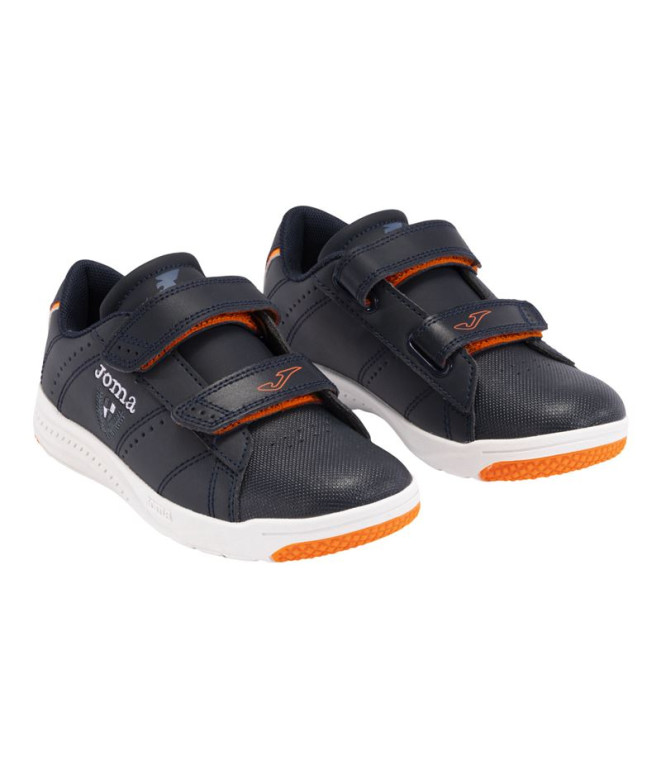 Zapatillas W.Play 2453 Infantil Marino/Naranja