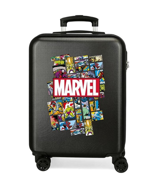 Maleta Marvel Abs 55Cm.4R.Comic Marvel Negro