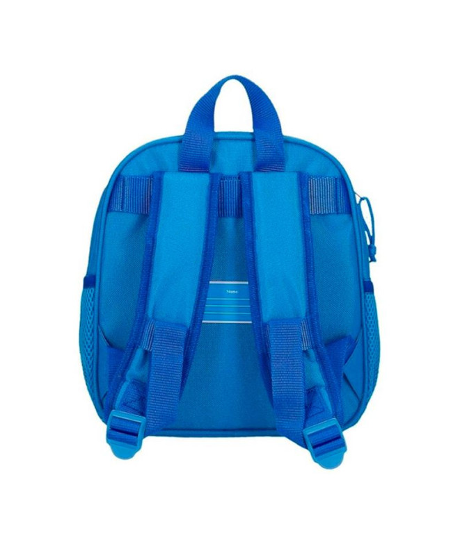 Mochila Marvel Adap.25 Cm. Avengers Heroes Azul
