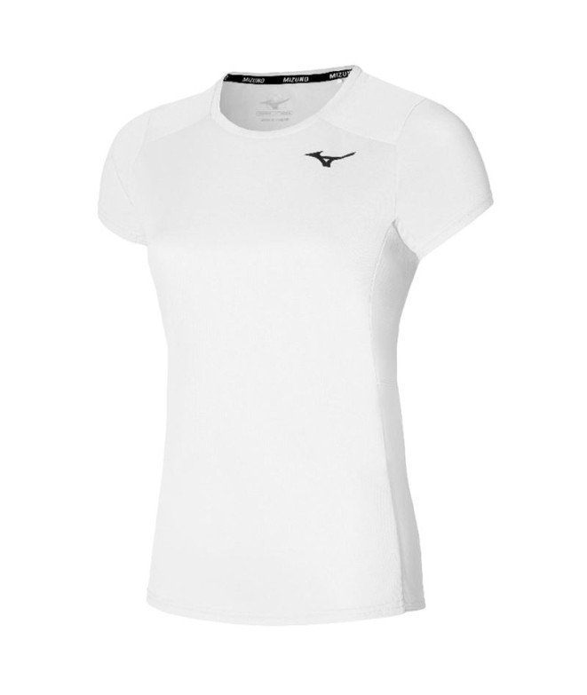 Camiseta Fitness Mizuno de Two Loop 88 White Mulher