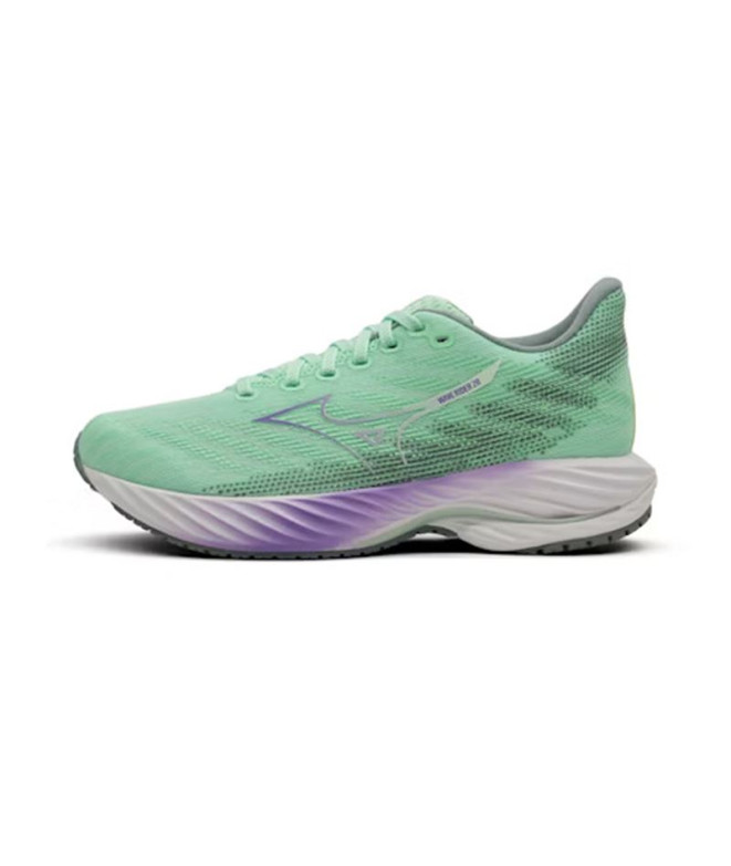 Sapatilhas Running Mizuno Rider Mulher da Wave 28 Verde claro