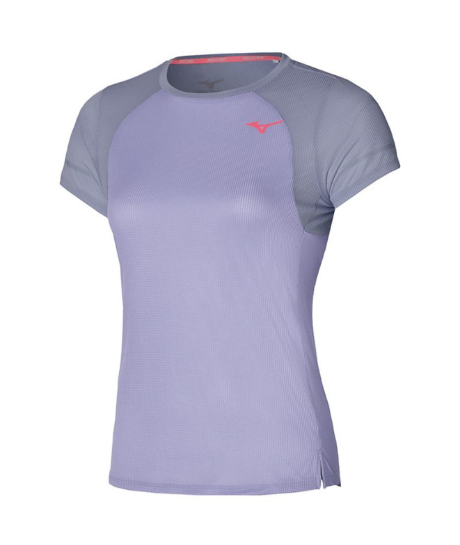 Camiseta Running Mizuno Mulher de Dryaeroflow Lila