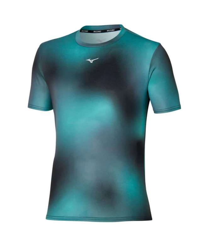 T-shirt Running Mizuno Homme A partir de Core Graphic Green