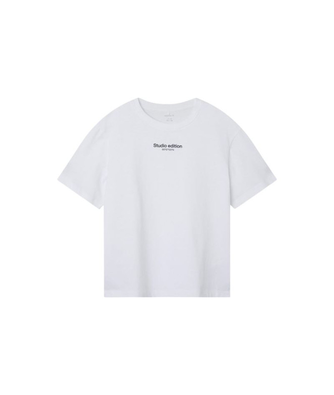 Camiseta Menino nomeá-lo Nkmbrody Ss Nreg Bright White