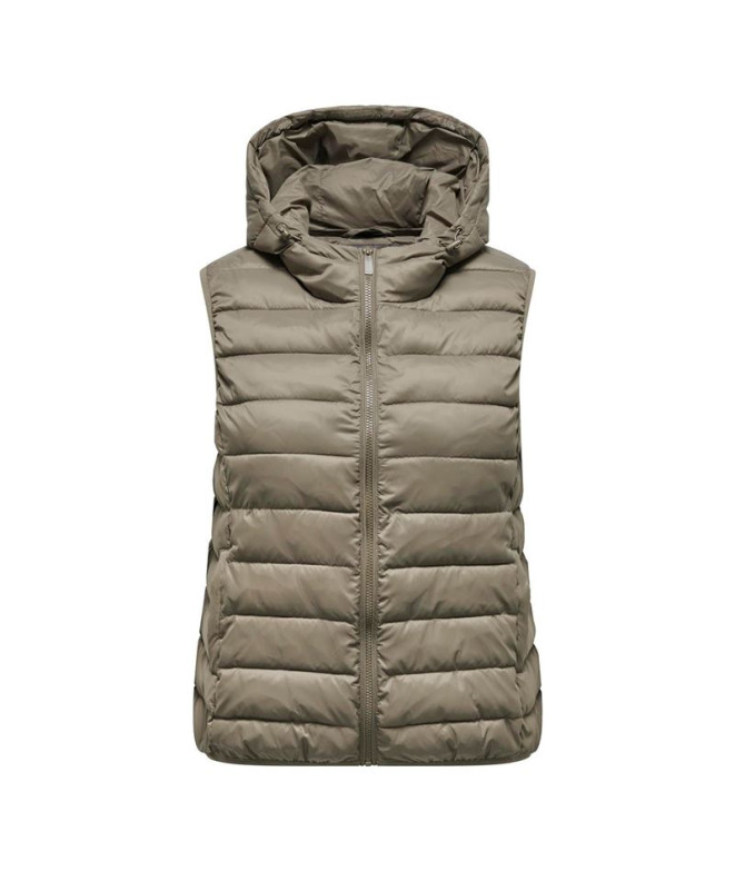 Chaqueta Only Carnew Tahoe Waistcoat Walnut Mujer