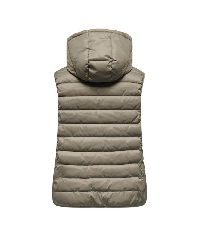 Chaqueta Only Carnew Tahoe Waistcoat Walnut Mujer