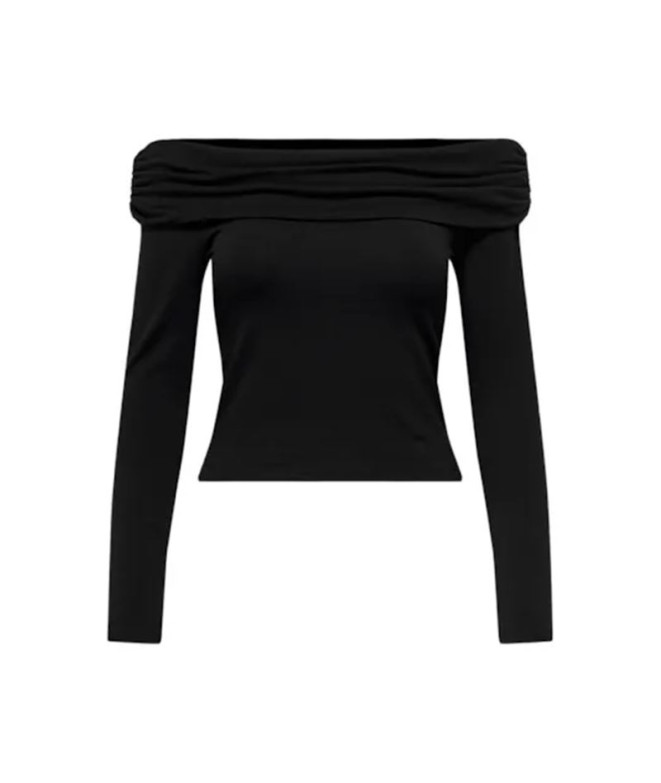 Camiseta Only Onllive Love L/S Off Shoulder Cs Mujer Black