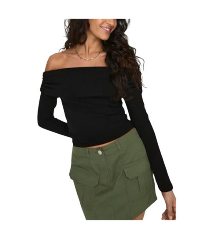 Camiseta Only Onllive Love L/S Off Shoulder Cs...
