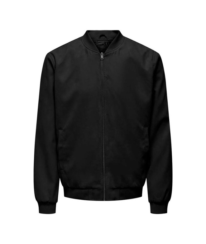 Chaqueta Only & Sons Onslucas Fake Suede Bomber Otw Noos Hombre Black