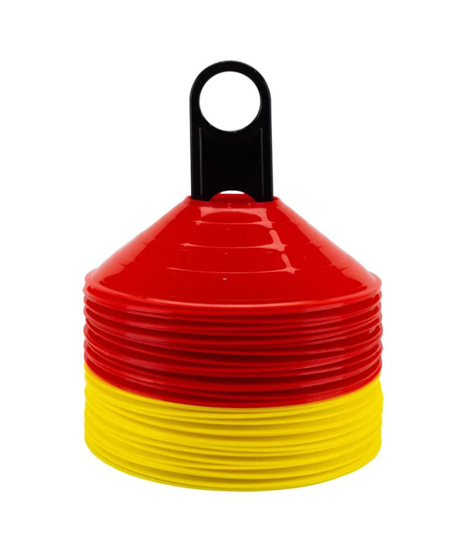 Set Zastor 40 Cones Ag-404 Vermelho/Amarelo