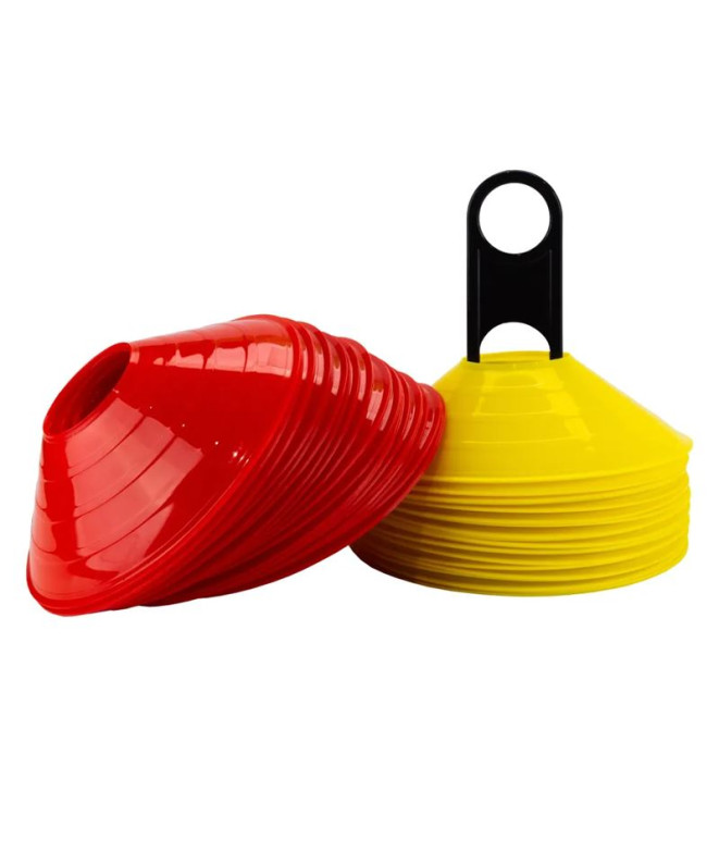 Set Zastor 40 Cones Ag-404 Vermelho/Amarelo