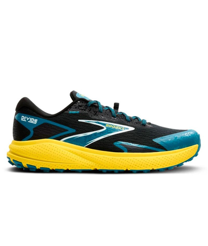 Sapatilhas Trail Brooks Homem da Divide 5 Preto/Azul