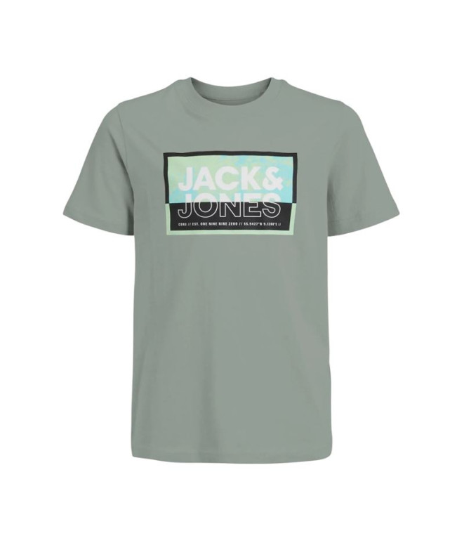 Camiseta Jack and Jones Jcologan k Infantil Aqua Gray