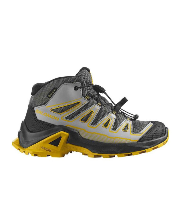 Zapatillas de Montaña Salomon X Ultra Mid Gtx Castlerock/Black/Spicy Infantil