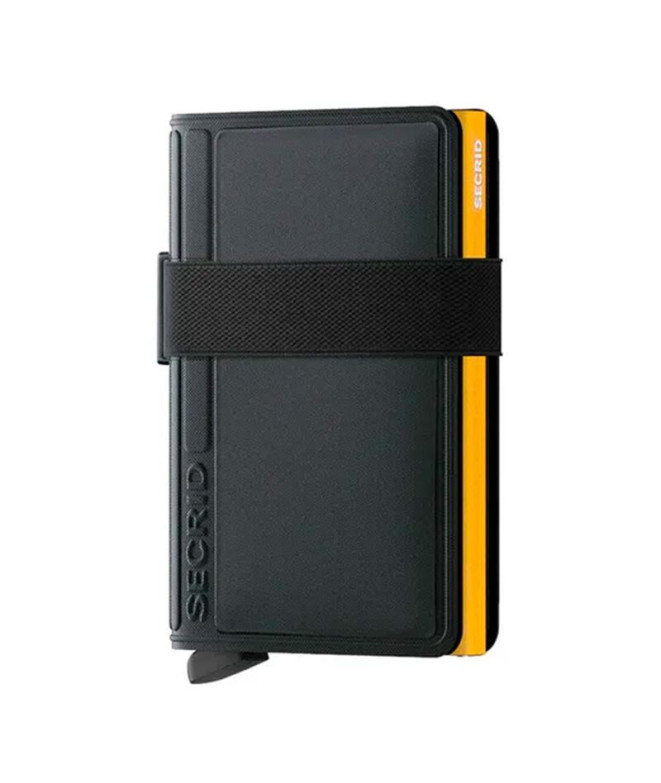 Carteira Secrid Bandwallet TPU Preto-Ocre