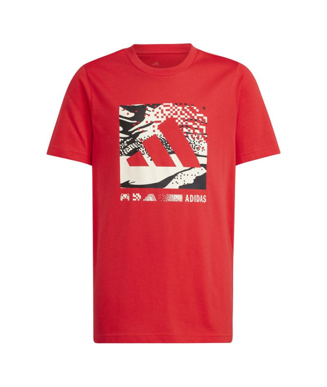Camiseta adidas Camo Logo Infantil Rubpur