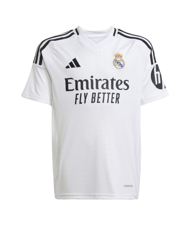 Camiseta Futebol adidas Menino de Real H Jsy White