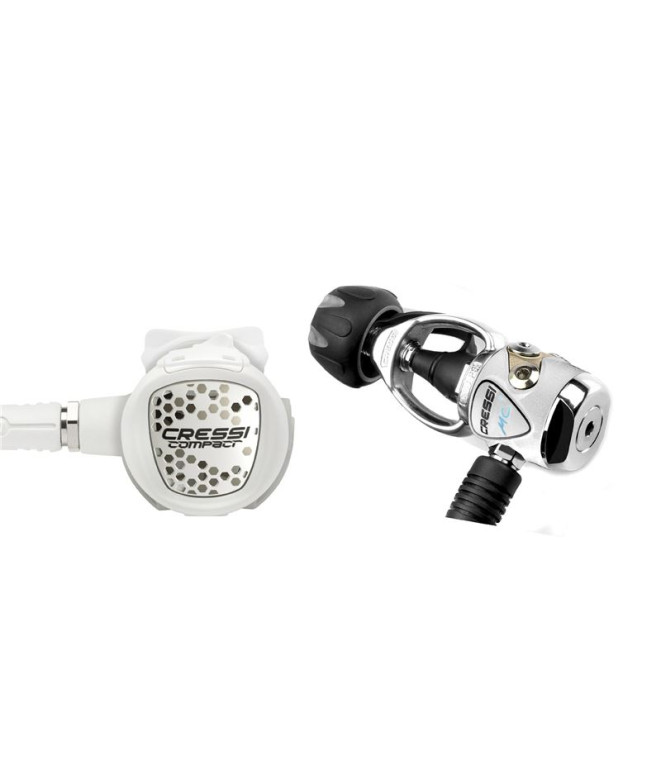 Regulador de buceo Cressi XS COMPACT Blanco - MC9 DIN