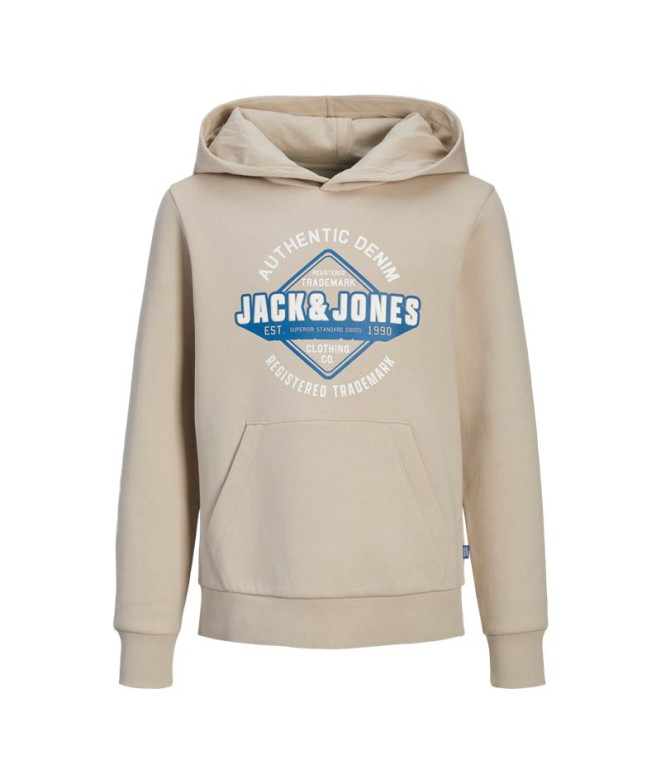 Moletom Infantil Jack and Jones Jjelogo Sweat 2 Col Moonbeam