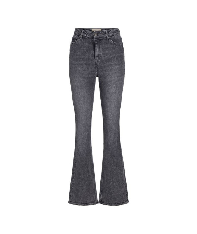 Calça Infantil Jack e Jones Jxturin Bootcut Hw C7126 Jeans Dnm Cinzento Denim