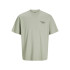 Camiseta Jack and Jones Jprblachad Brandingw Neck Hombre Aqua Gray