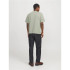 Camiseta Jack and Jones Jprblachad Brandingw Neck Hombre Aqua Gray