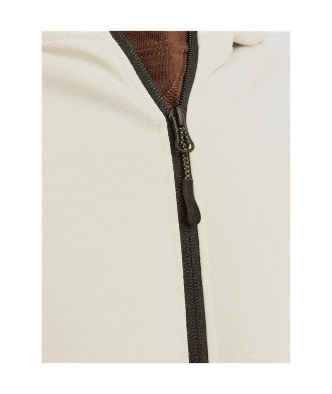 Moletom Homem Jack e Jones Jcofusion Zip Moonbeam