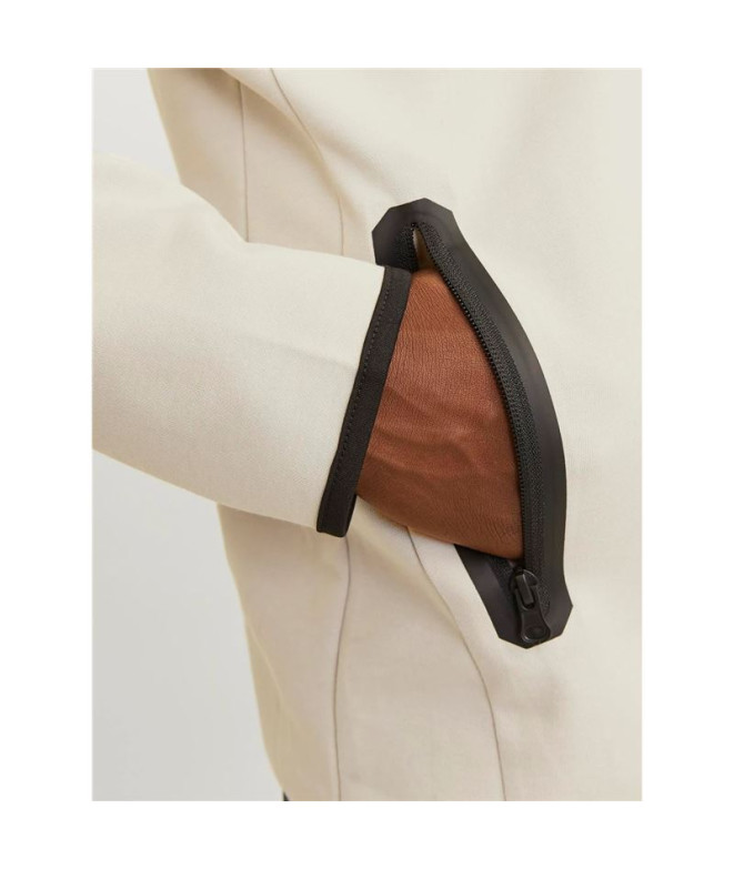 Moletom Homem Jack e Jones Jcofusion Zip Moonbeam