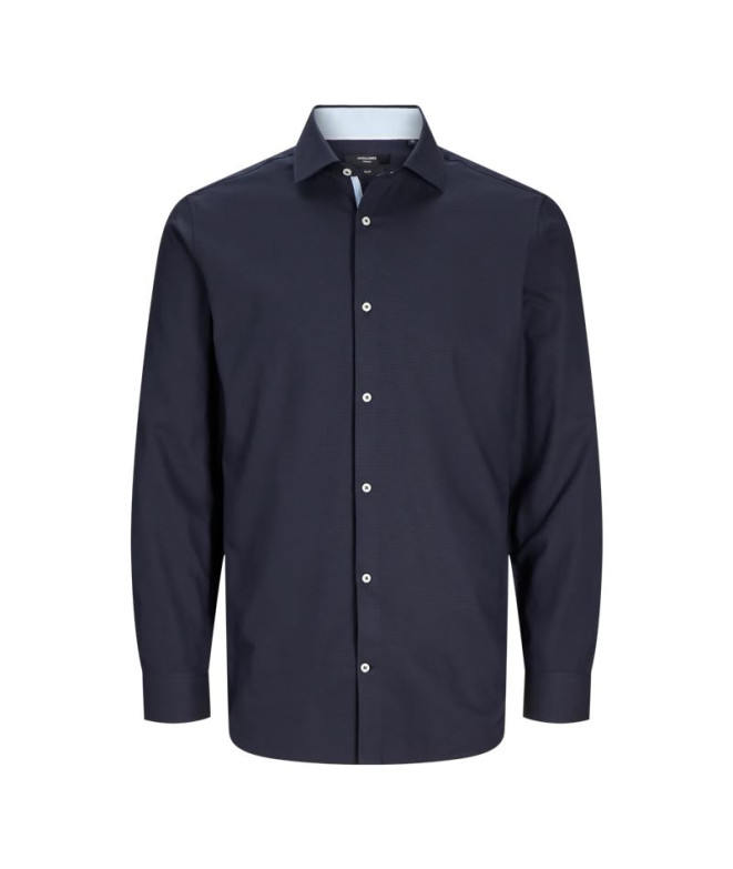 Camisa Jack and Jones Jprblaparker Detail L/S Hombre Night Sky