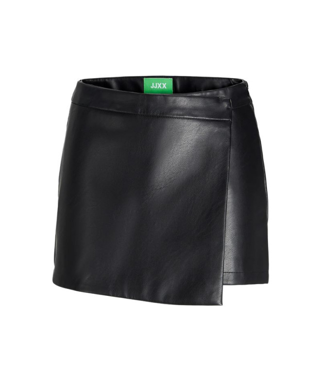 Jupe Femme cuir synthétique Jack and Jones Jxsofia Skirt Sn Black