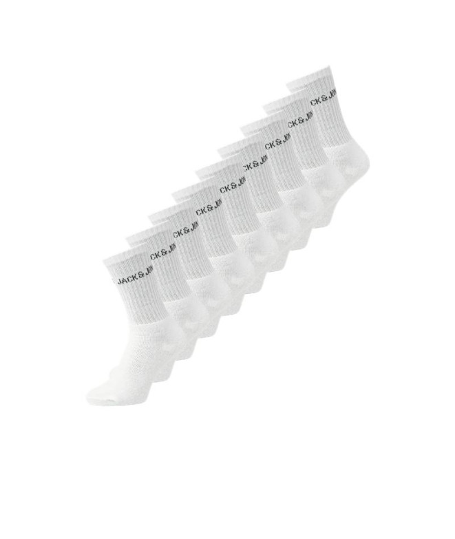 Chaussettes Homme Jack and Jones Jacregen Tennis Socks White Pack