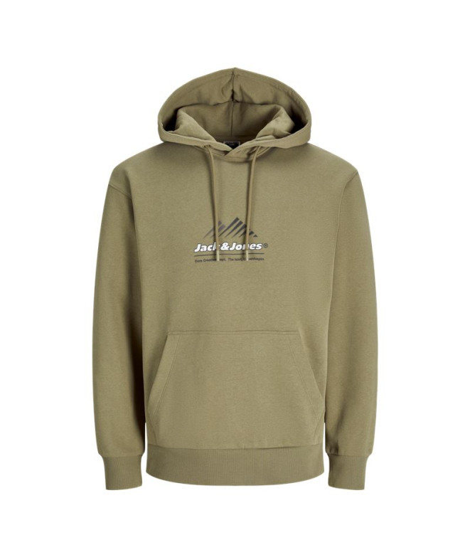 Sudadera Jack and Jones Jcolima Logo Hombre Silver Sage