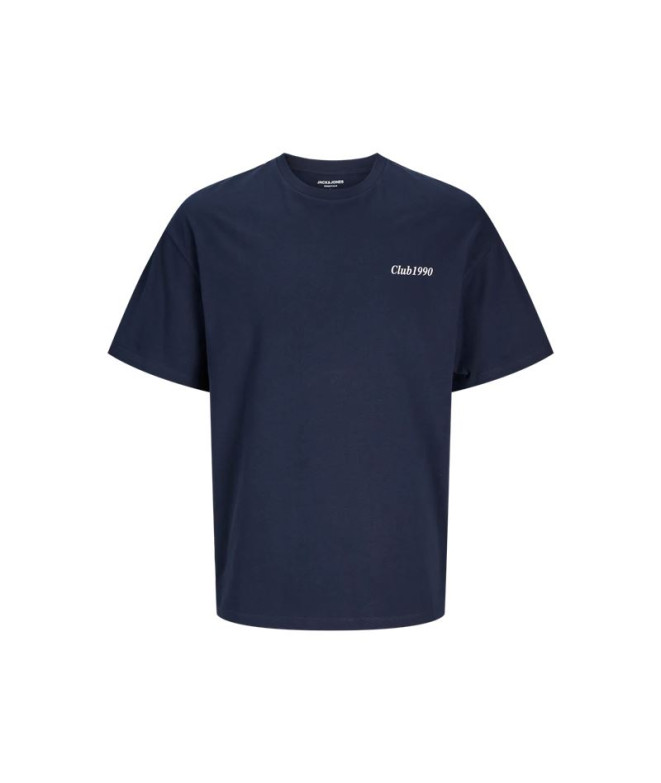 Camiseta Jack and Jones Jjebradley Graphic O-Neck Hombre Sky Captain