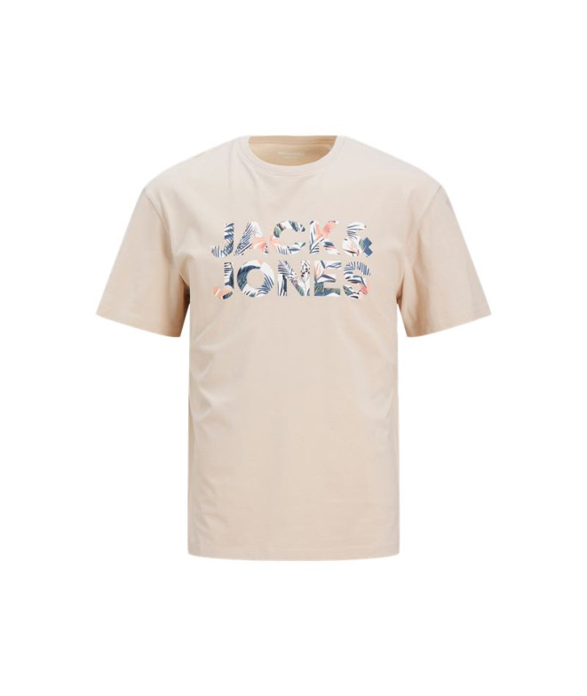 Camiseta Infantil Jack and Jones Jjebryan Corp Logo O-Neck Moonbeam