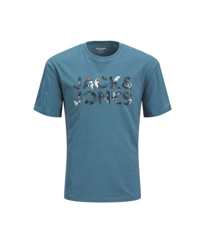 Camiseta Infantil Jack and Jones Jjebryan Corp Logo O-Neck Oceanview