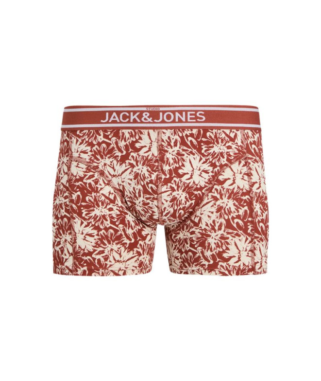 JACK & JONES Boxer Uomo - Pacco Da 3 Modello Jacretro Flower Trunks