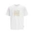Camiseta Homem Jack and Jones Jcotarmac Camo Front w Neck Bright White