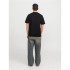 Camiseta Jack and Jones Jcotarmac Camo Front w Neck Homem Preto