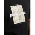 Camiseta Jack and Jones Jcotarmac Camo Front w Neck Homem Preto