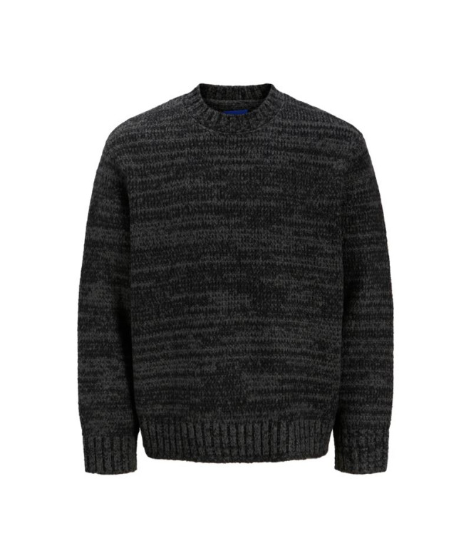 Moletom Homem Jack and Jones Jorwinter Space Dye Preto