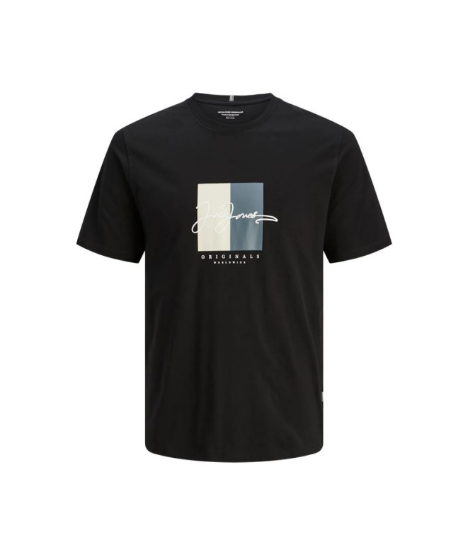 Camiseta Jack and Jones Jorfrederiksberg Hombre Black