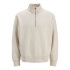 Sudadera Jack and Jones Jjeurban Edge Half Zip Hombre Moonbeam